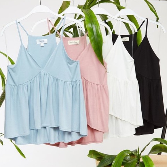 Alyssa Flowy Babydoll Cami - Picture 2 of 2